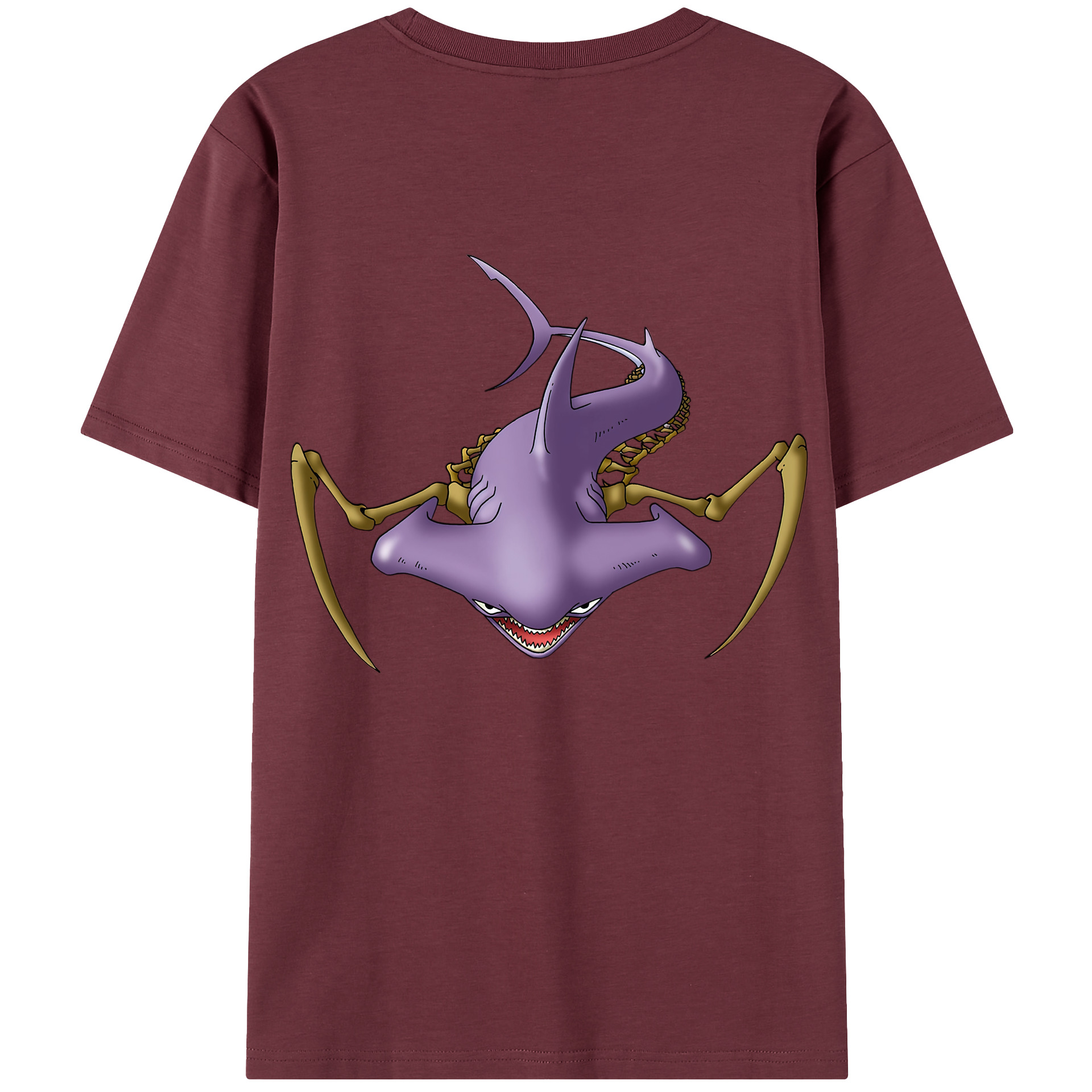（画像用） ドラゴンクエスト Doragon Kuesuto Dragon Quest 綿100％半袖Tシャツ（背面プリント）